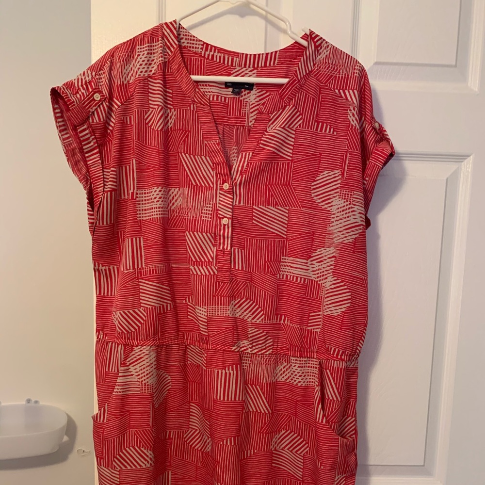 Pink pattern dress XXL